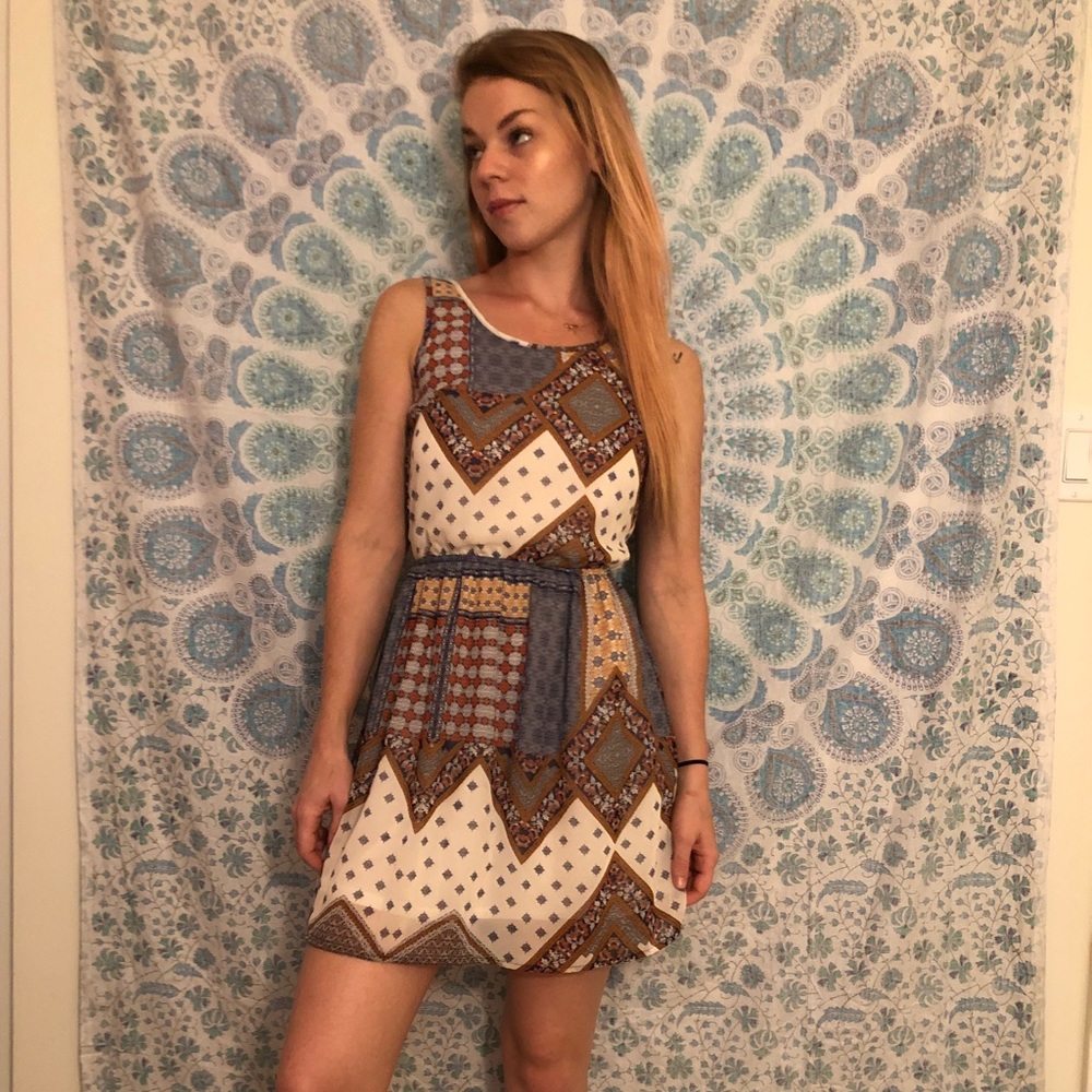 Funky Patchwork Style Sundress - image 1